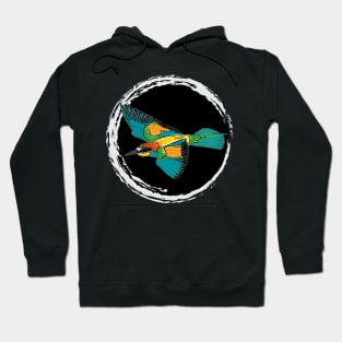 Nice Artwork showing an European Bee-Eater in Flight IV Hoodie